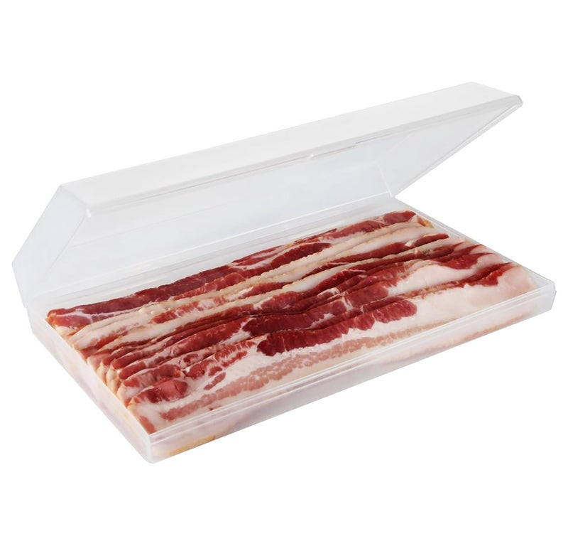 Home-X Bacon Saver - Plastic Airtight Bacon Container - BPA-Free, Dishwasher Safe, Leak-proof Bacon Storage Container for Fridge - Easy to Use Bacon Keeper for Home or Travel - Image 1